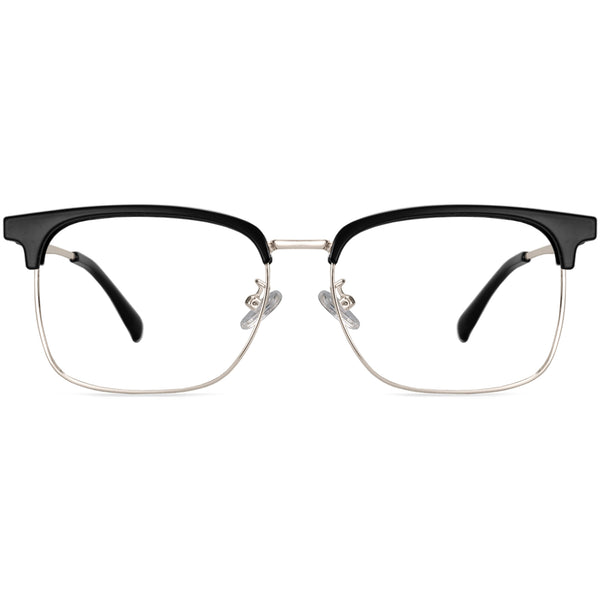 Browline Glasses EF1093 - Wide Frames for Men with Larger Heads