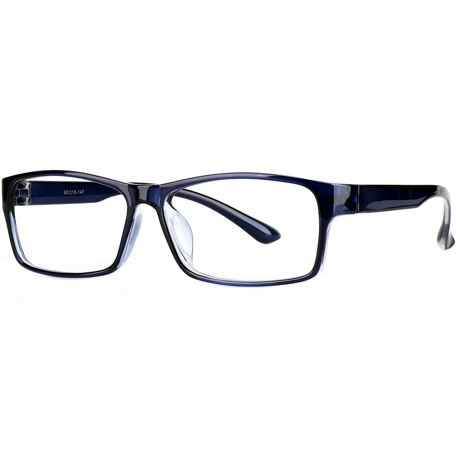 Rectangle Glasses EF1109 - Wide Frames for Men with Larger Heads