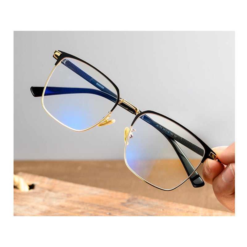 Square Glasses A1042 - Wide Frames for Men with Larger Heads