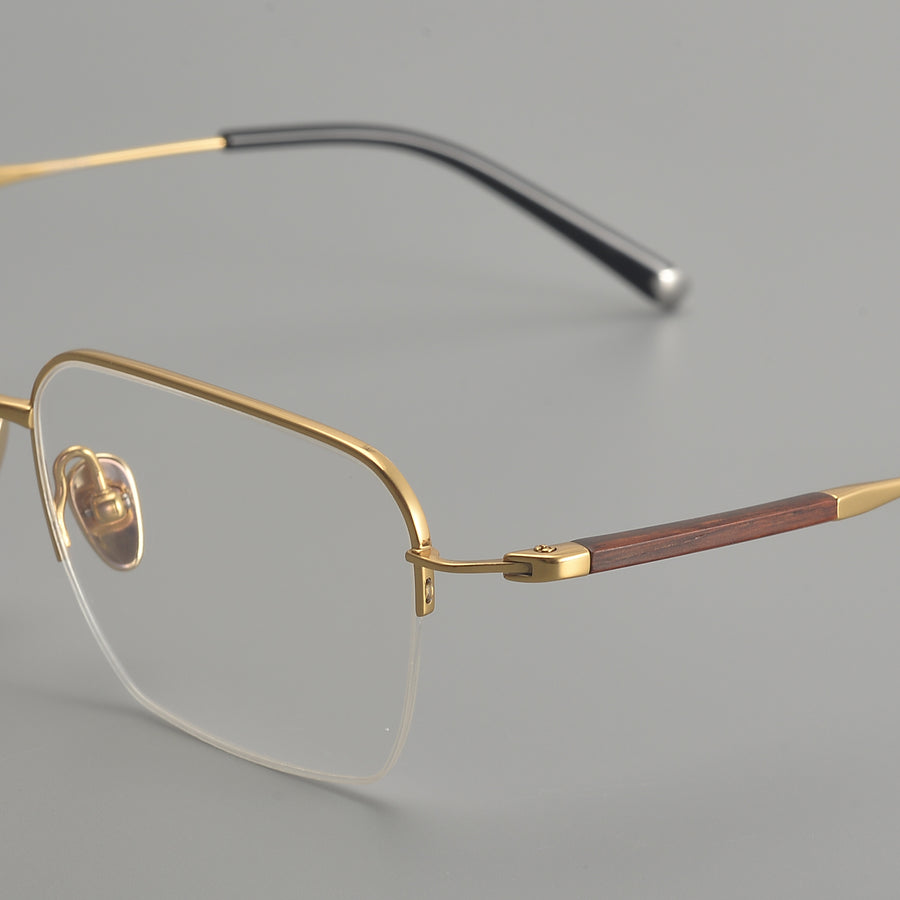 Square Glasses EF1127 - Wide Frames for Men with Larger Heads