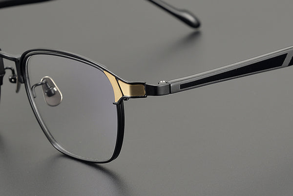 Square Glasses EF1047 - Wide Frames for Men with Larger Heads