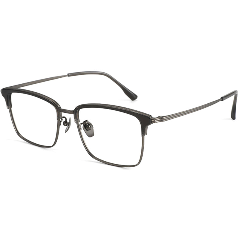 Browline Glasses EF1051 - Wide Frames for Men with Larger Heads