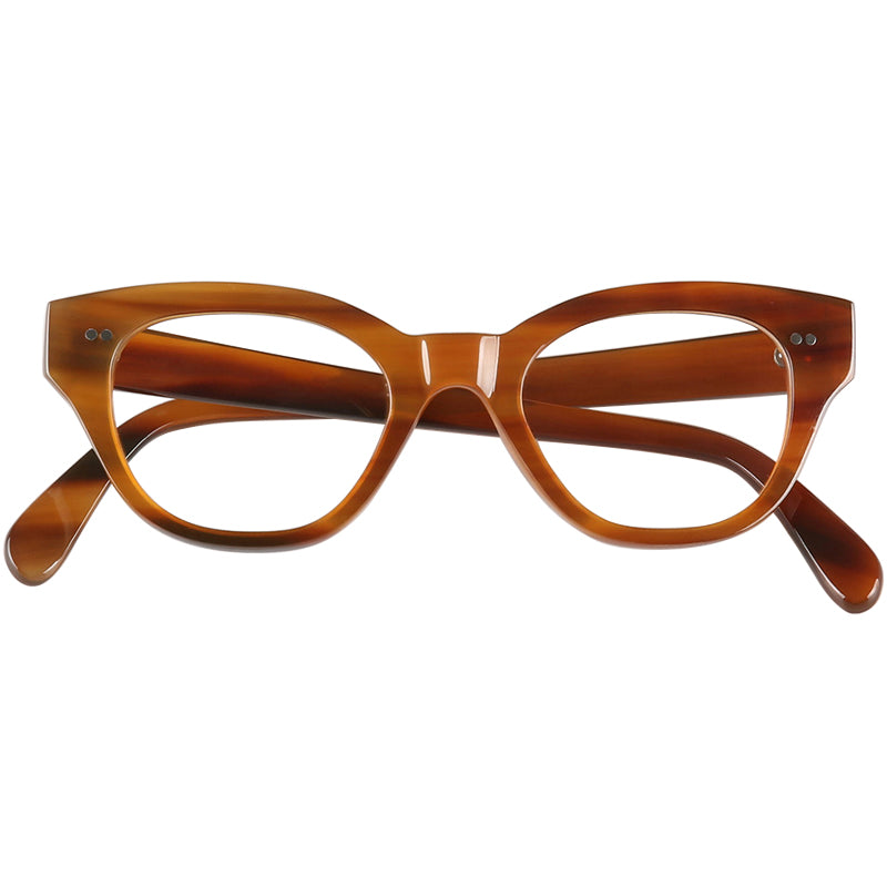 Buffalo Horn Cat-Eye Glasses NJ1215