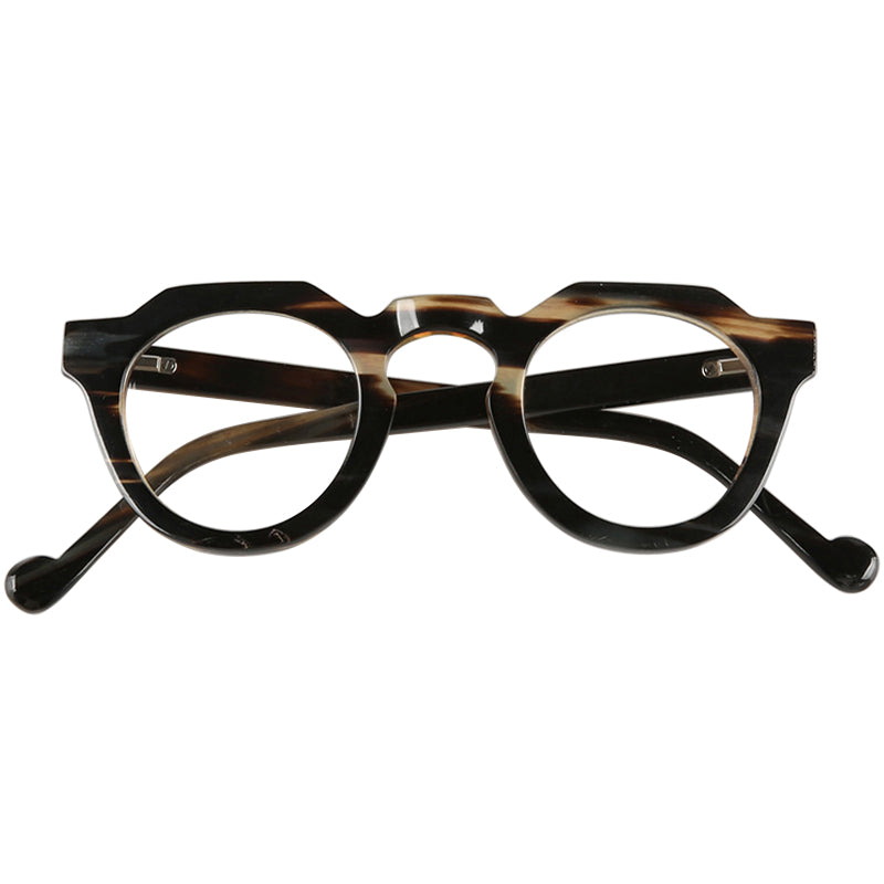Buffalo Horn Round Glasses NJ1208