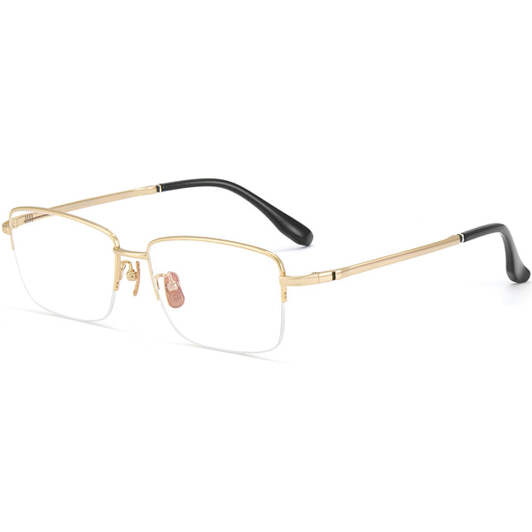Rectangle Glasses EF1069 - Wide Frames For Men With Larger Heads