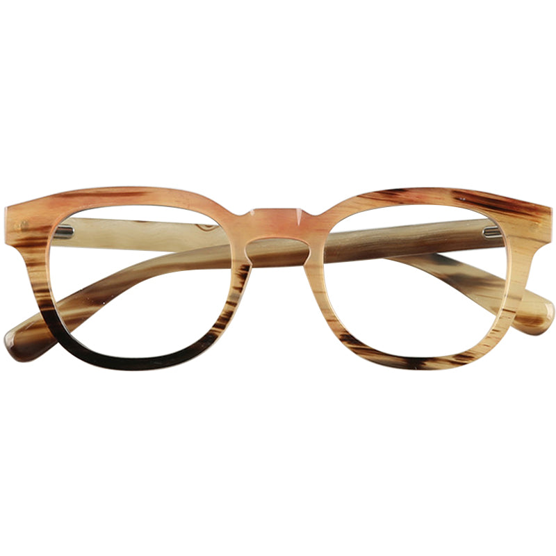 Buffalo Horn Square Glasses NJ1106