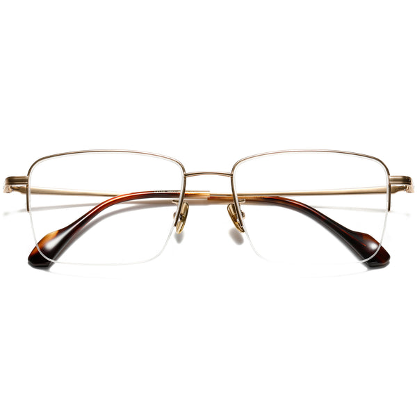 Square Glasses EF1136 - Wide Frames for Men with Larger Heads