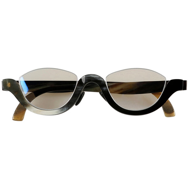 Buffalo Horn Oval Glasses NJ1144