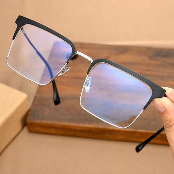 Square Glasses A1740 - Wide Frames for Men with Larger Heads