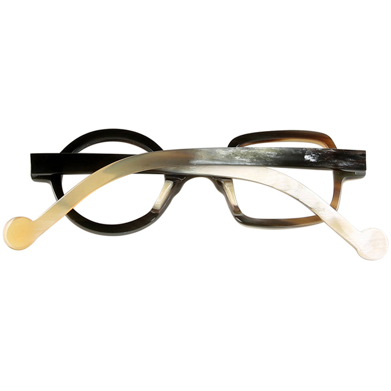 Buffalo Horn Geometric Glasses NJ1232