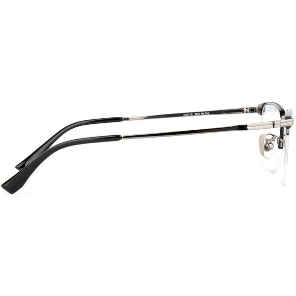 Square Glasses EF1113 - Wide Frames for Men with Larger Heads