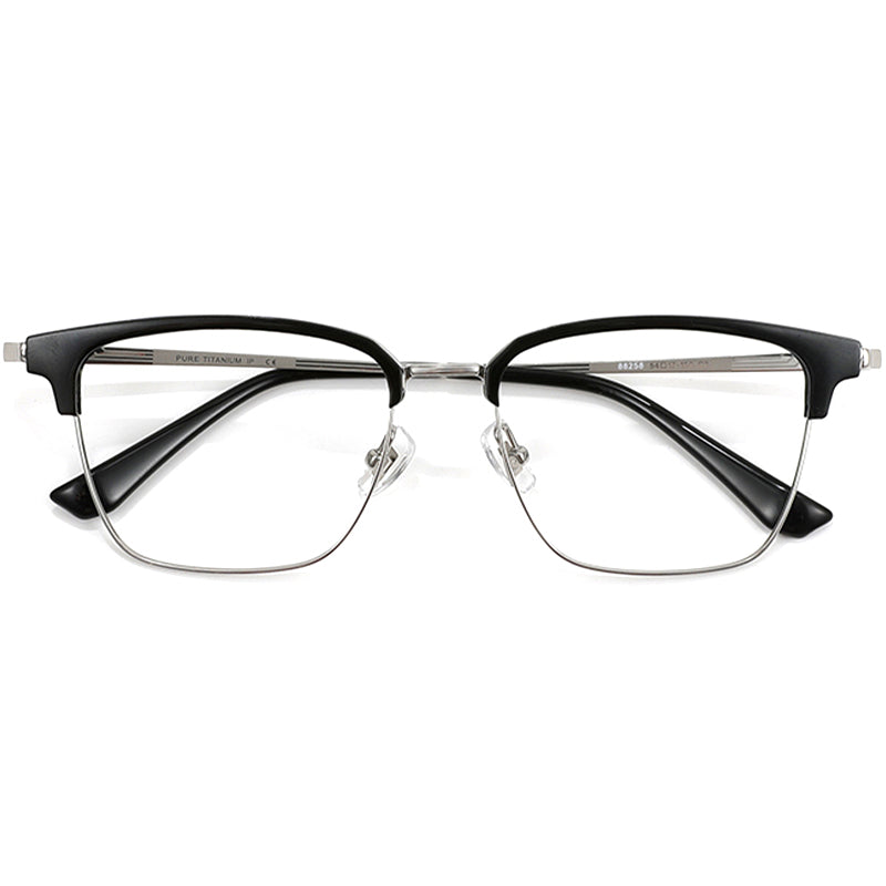 Browline Glasses EF1079 - Wide Frames For Men With Larger Heads