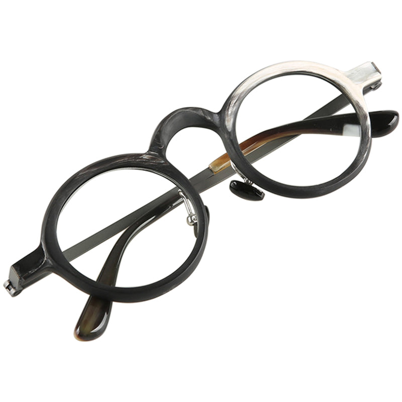 Buffalo Horn Round Glasses NJ1238