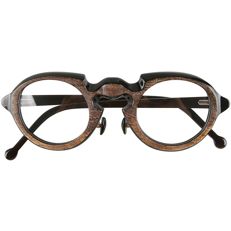 Buffalo Horn Round Glasses NJ1068