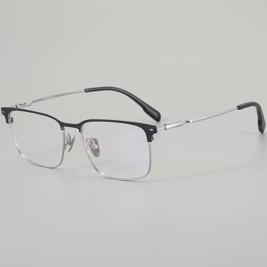 Square Glasses EF1121 - Wide Frames for Men with Larger Heads