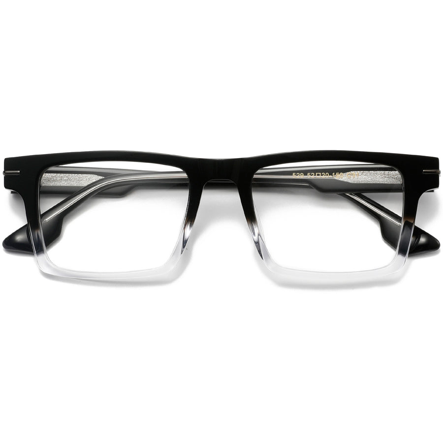 Rectangle Glasses EF1107 - Wide Frames for Men with Larger Heads