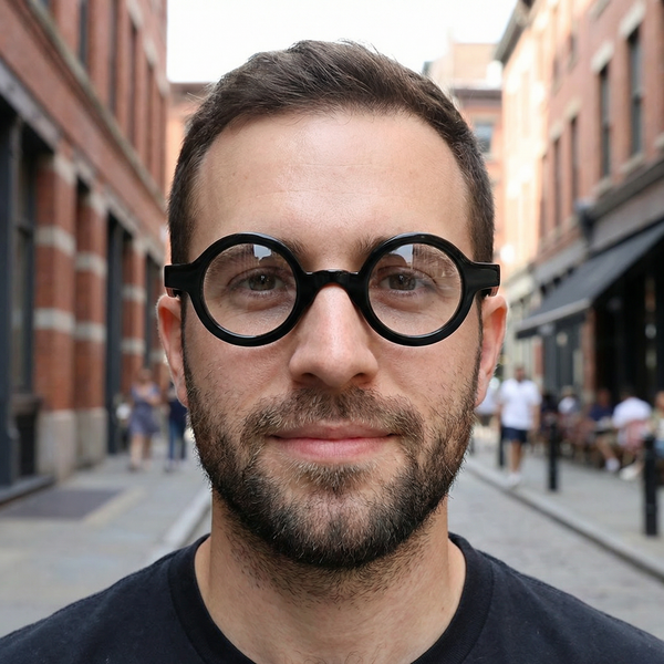 Buffalo Horn Round Glasses NJ1176