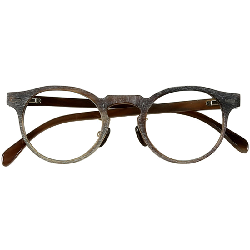 Buffalo Horn Round Glasses NJ1168