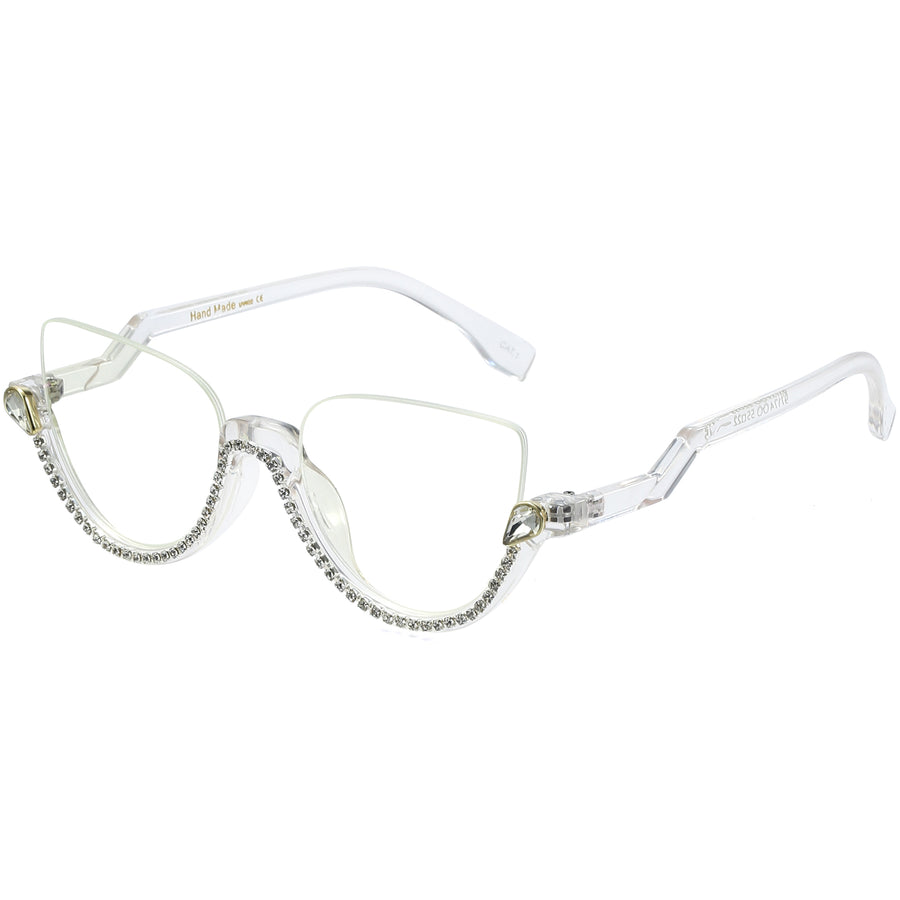 Reverse Half Rim Glasses | EYESHELLS