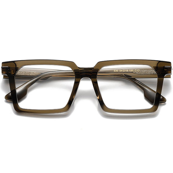 Square Glasses HT1003 - Wide Frames For Men With Larger Heads