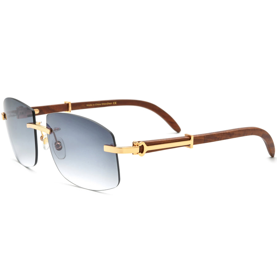 Buffalo Horn Square Sunglasses BRS1007