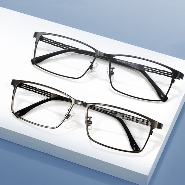 Rectangle Glasses EF1055 - Wide Frames For Men With Larger Heads