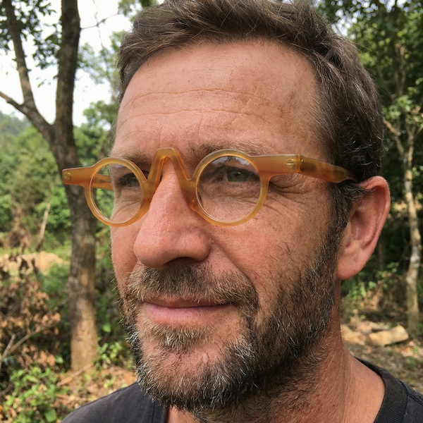 Buffalo Horn Round Glasses NJ1020