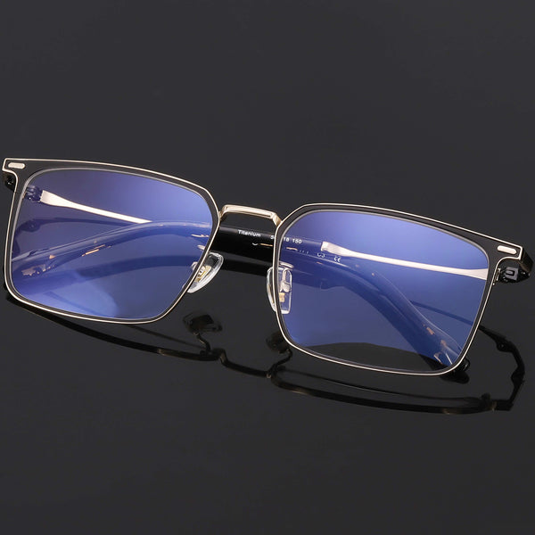 Rectangle Glasses EF1060 - Wide Frames For Men With Larger Heads