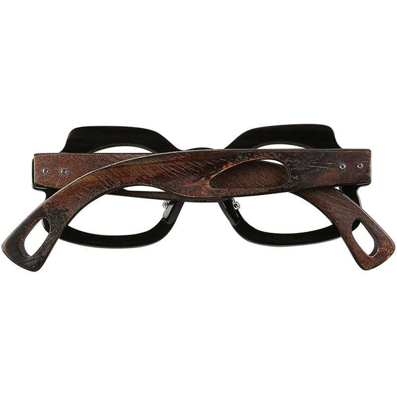 Buffalo Horn Geometric Glasses NJ1048