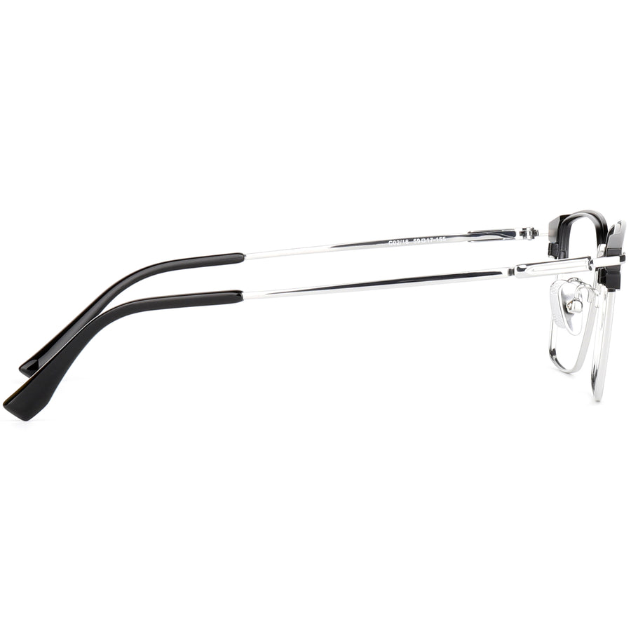 Square Glasses EF1114 - Wide Frames for Men with Larger Heads