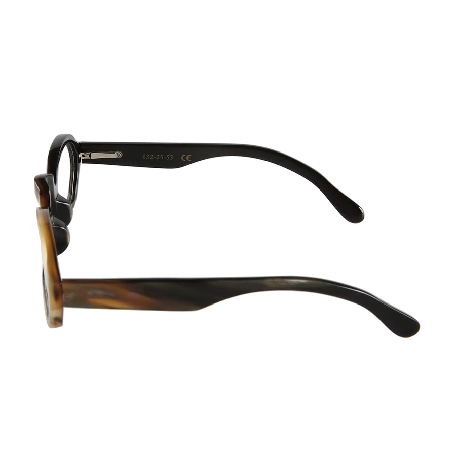 Buffalo Horn Geometric Glasses NJ1179
