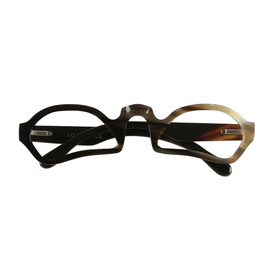 Buffalo Horn Geometric Glasses NJ1179
