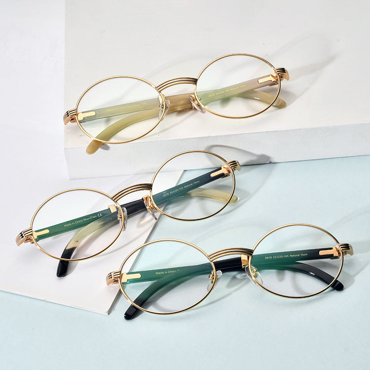 Buffalo Horn Oval Glasses A1941