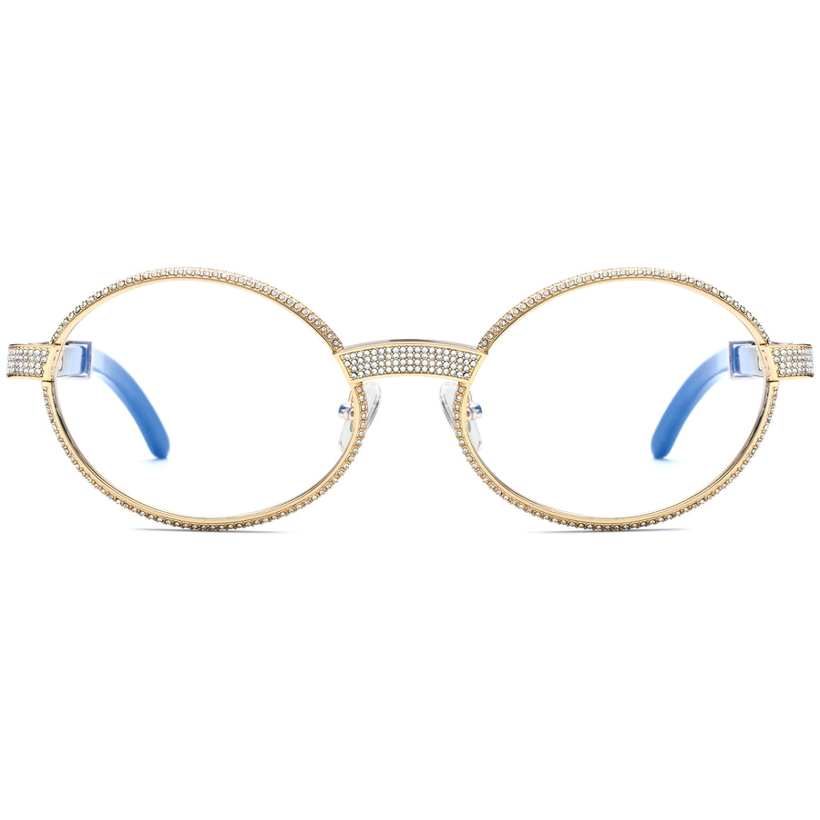 Buffalo Horn Oval Glasses A1945