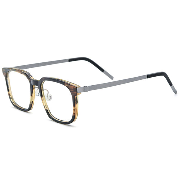 Buffalo Horn Rectangle Glasses A1177