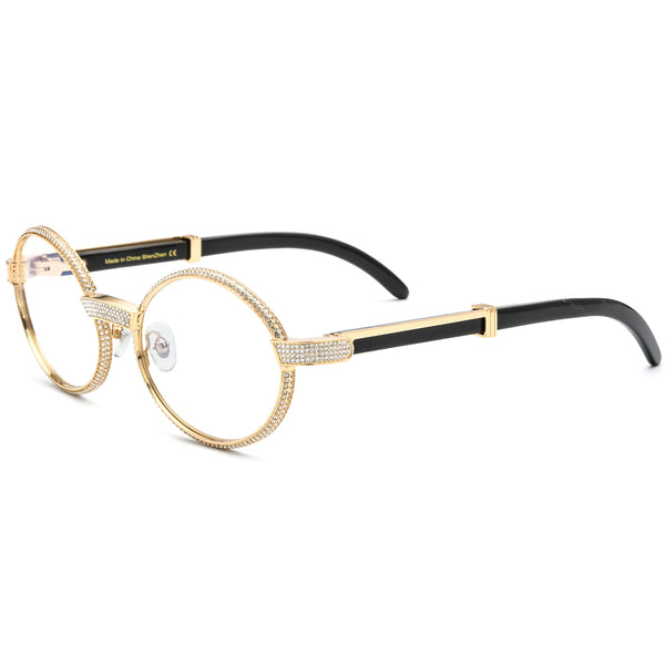 Buffalo Horn Oval Glasses A1945