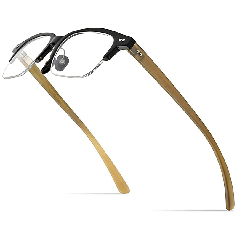 Buffalo Horn Square Glasses A1935