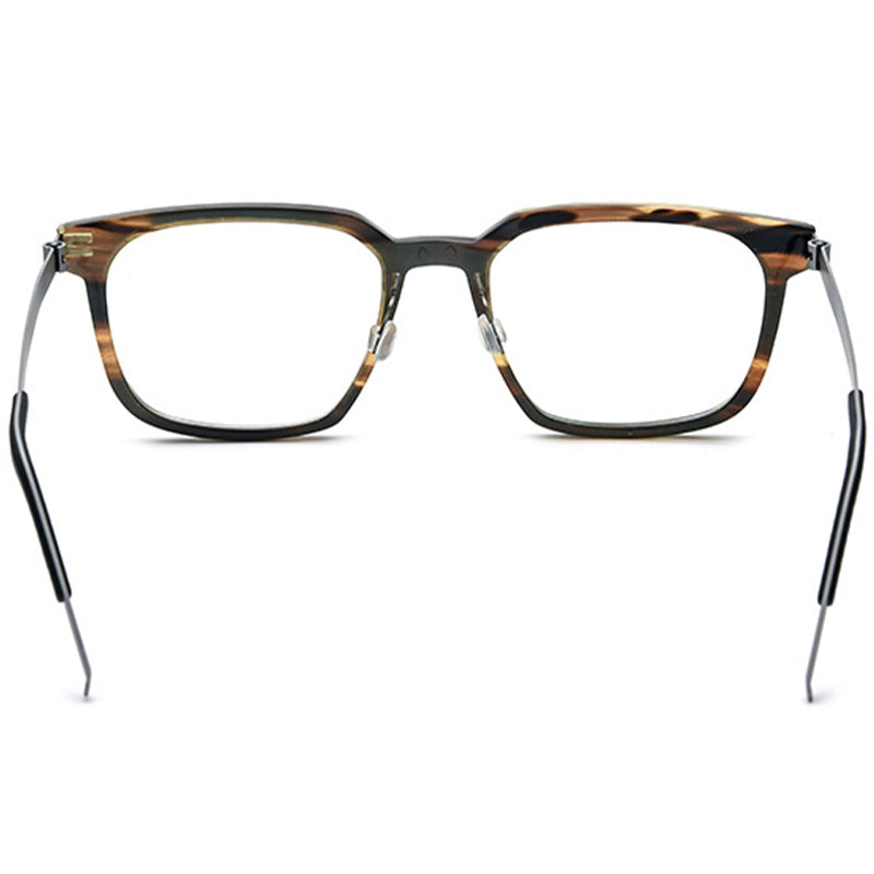 Buffalo Horn Rectangle Glasses A1177