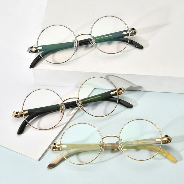 Buffalo Horn Round Glasses A1940