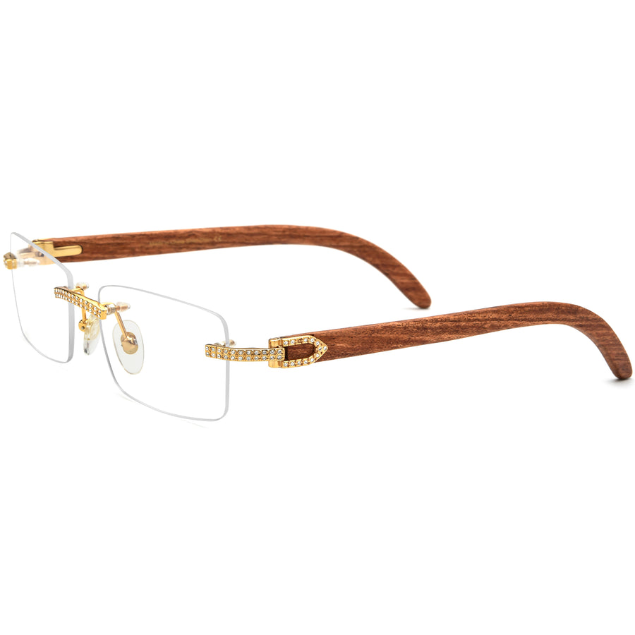 Buffalo Horn Rectangle Glasses A1946