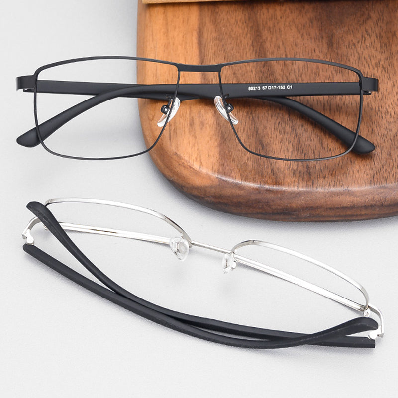 Rectangle Glasses A1102 - Wide Frames for Men with Larger Heads
