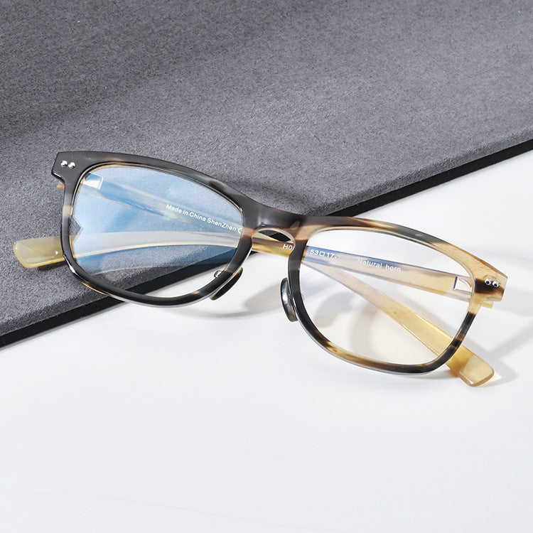 Buffalo Horn Square Glasses A1936