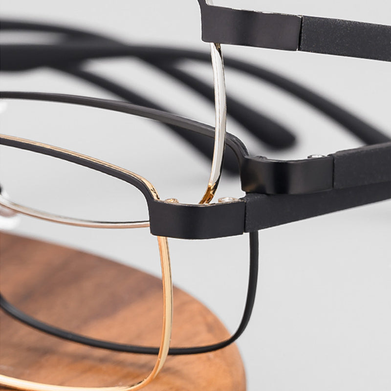 Rectangle Glasses A1102 - Wide Frames for Men with Larger Heads