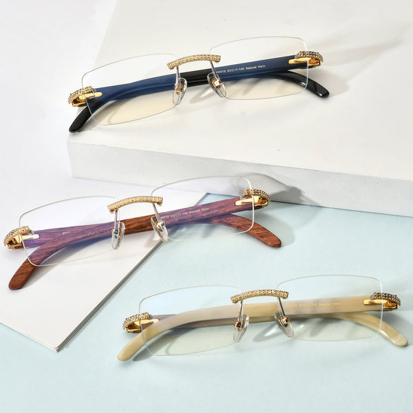 Buffalo Horn Rectangle Glasses A1946