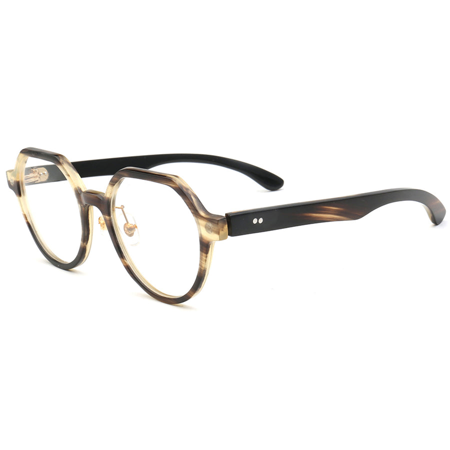 Buffalo Horn Round Glasses NJ1007