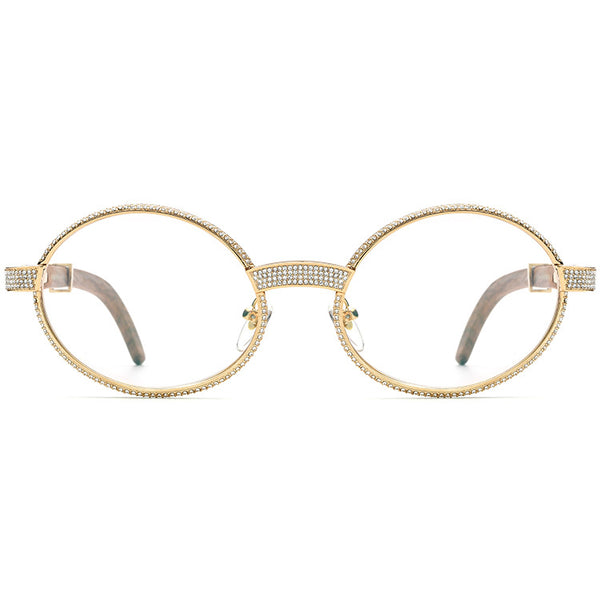 Buffalo Horn Oval Glasses A1945