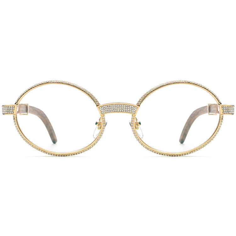 Buffalo Horn Oval Glasses A1945