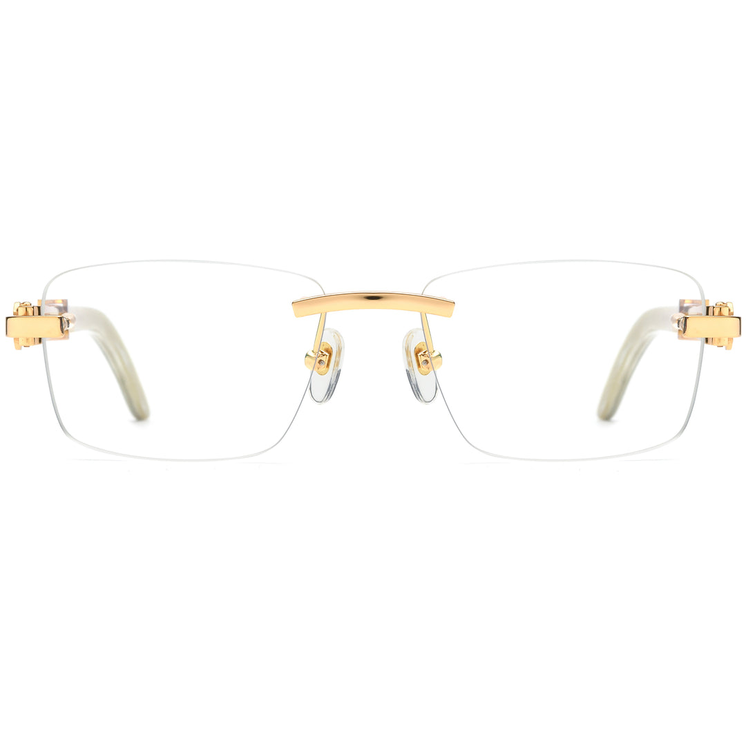 Buffalo Horn Rectangle Glasses A1944