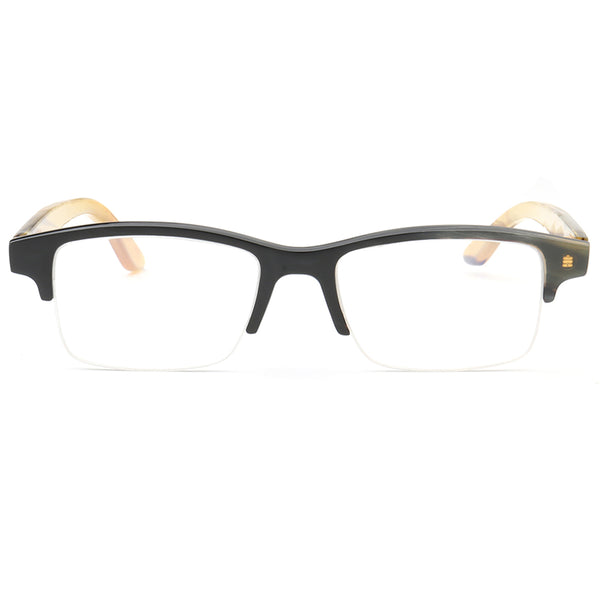 Buffalo Horn Rectangle Glasses NJ1009