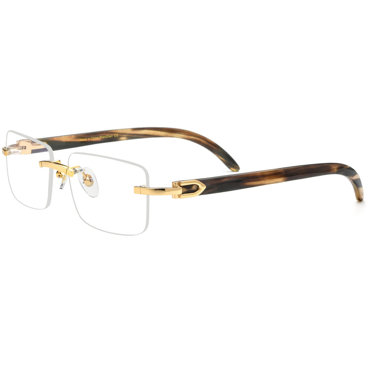Buffalo Horn Rectangle Glasses A1943
